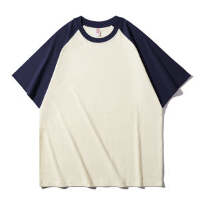 เสื้อยืดแขนสั้นผู้ชาย คอตตอน 100% 210GSM พิมพ์ลายกราฟิกปักลายดอกไม้ แบบขายส่ง พร้อมแขนเสื้อแบบคอนทราสต์ - Product Image 4