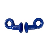 Anneau de nez en forme d'œil Helisheng, crochet d'angle, accessoires de chaîne de liaison, personnalisable, en matériau 40Cr, avec revêtement plastique par pulvérisation