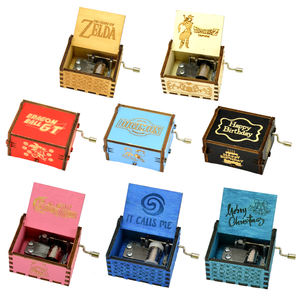 Boîte à musique Zelda Song of Storms, très petite, mécanisme de boîte à musique, boîte à musique en bois à manivelle, approvisionnement en gros B2B - Product Image 4