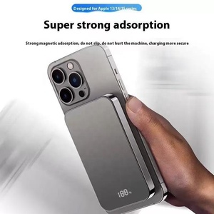 Power Bank Ultra-sottile Magnetico 15W/20W Ricarica Wireless Veloce 10000mAh Polimero di Litio Lega di Alluminio Display Digitale Type-C - Product Image 2