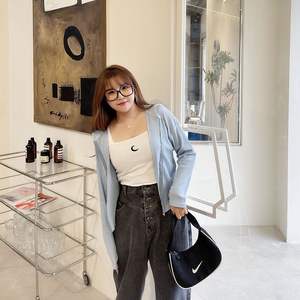 เสื้อสายเดี่ยวผ้าฝ้ายถักลายปักรูปพระจันทร์สำหรับผู้หญิงไซส์ใหญ่ ระบายอากาศได้ดี รุ่น N7988 - Product Image 1