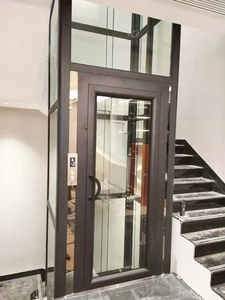 Mini-ascenseur à cadre en alliage d'aluminium pour portique de 2ème étage, idéal pour petits espaces et villas, élévateur de passagers, monte-charge, ascenseur. - Product Image 5