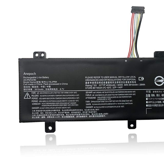 L15L2PB4 Laptop Battery Replacement for Lenovo IdeaPad 510-15ISK 510-15IKB 310-15ABR 310-15IKB Series Notebook 7.6V 30Wh 3948mAh