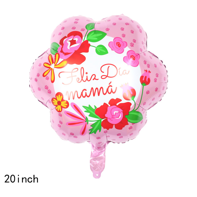 Fleur rouge de la fête des mères de 20 pouces