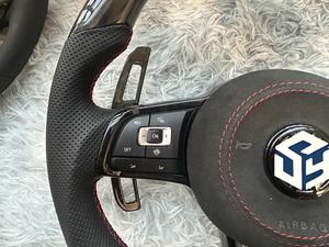 Volant de voiture pour Volkswagen, volants pour VW <span class=keywords><strong>Golf</strong></span> <span class=keywords><strong>7</strong></span> MK7 R Golf7.5 Mk7.5 R-<span class=keywords><strong>Line</strong></span> 2013-2020 - Product Image 5