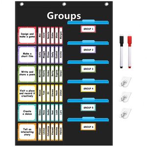 Tableau de gestion pour petits groupes avec 96 cartes, organisateur de tâches scolaires et indicateur de conformité, fournitures de bureau et scolaires - Product Image 5