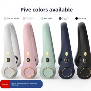 Enfriador de cuello inteligente con pantalla, carga USB, turbina de flujo de aire, flexible, silencioso, portátil para deportes y correr - Product Image 5