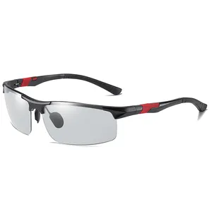 Aluminium Magnesium Frame Tac Lens Gepolariseerde Meekleurende Sport Zonnebril Rijden Nachtzicht Bril Fietsen Shades A18178