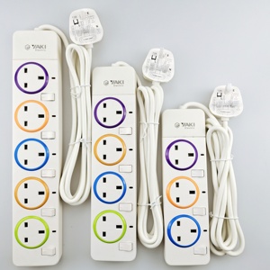 Ổ Cắm Chất Lượng Cao Kiểu Anh Ổ Cắm Mở Rộng Dải Nguồn Đa Năng 3 Chiều 4 Chiều 5 Chiều Với Cầu Chì - Product Image 6