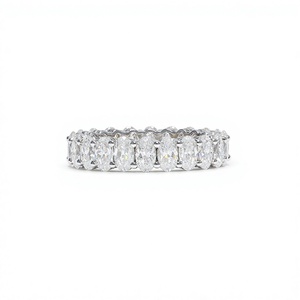Anillo de Compromiso de Diamante Moissanite de Corte Ovalado, Plata de Ley 925, Hecho a Mano, Joyería para Propuesta de Matrimonio - Product Image 1
