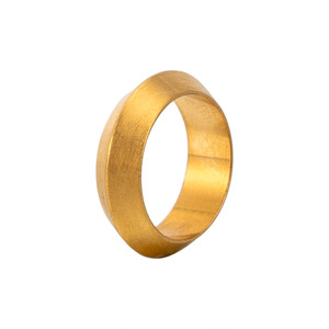 yunnique Geometric <b>Titanium</b> Steel <b>Ring</b> Unisex Gold Silver Color Fashion Jewelry Gift - Product Image 5