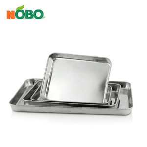 Food Grade Metal Prep Grill <strong>Toaster</strong> Food <strong>Tray</strong> 304 Stainless Steel Custom Burger Serving <strong>Tray</strong> - Product Image 4