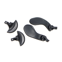 Pagaies arrière métalliques noires pour manette PS5 Edge, boutons arrière interchangeables en acier inoxydable, remplacement