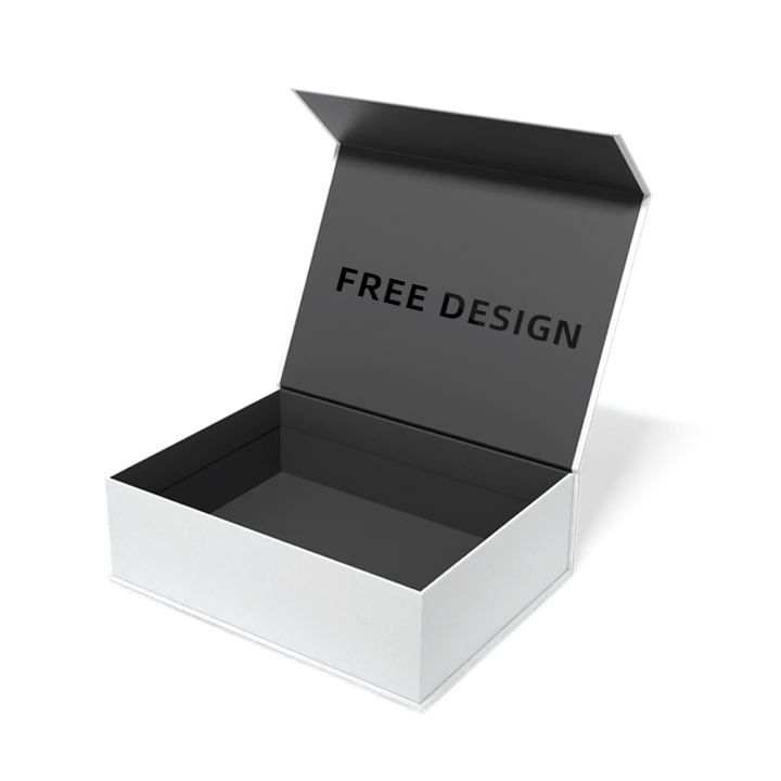 Black Magnetic Rigid Gift Box Black Cardboard Packaging Box For Hats Custom Logo