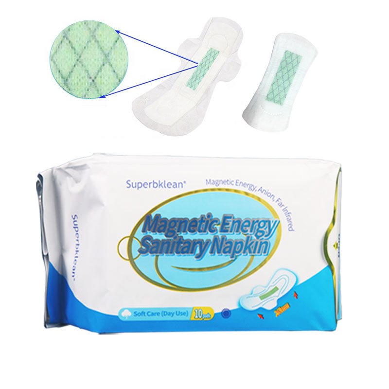 Longrich customize wholesale 260mm 10pcs free sample rapid absorption women cotton napkin ladies sanitary pads sanitary towel