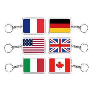 Chất lượng cao pu da móc chìa khóa nhà sản xuất tùy chỉnh thăng hoa trống logo faux bò da kim loại keychain sang trọng keyring - Product Image 5