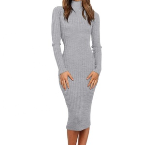 Abito Midi Aderente a Maniche Lunghe, <span class=keywords><strong>Abbigliamento</strong></span> <span class=keywords><strong>Formale</strong></span> da <span class=keywords><strong>Donna</strong></span>, Elegante Vestito con Scollo a V di Alta Qualità, Abiti Casual da Ufficio per Signore - Product Image 3