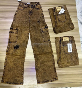 <span class=keywords><strong>Jean</strong></span> cargo décontracté ample et déchiré à jambe droite pour <span class=keywords><strong>femme</strong></span>, grande <span class=keywords><strong>taille</strong></span>, en denim, été 2026 - Product Image 4
