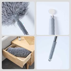 Classic Home Feather Duster with Flexible Extension and Ellipse Duster <b>Head</b> for Ceiling <b>Fans</b> and Bathroom Cleaning - Product Image 3