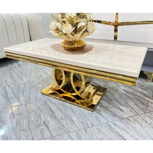 Muebles de Sala Xuanzhen, <span class=keywords><strong>Mesa</strong></span> de <span class=keywords><strong>Centro</strong></span> Italiana de Piedra, Metal Dorado, Estilo Nórdico, <span class=keywords><strong>Travertino</strong></span>, <span class=keywords><strong>Mesa</strong></span> de <span class=keywords><strong>Centro</strong></span> de Mármol Blanco de Lujo en Venta - Product Image 5