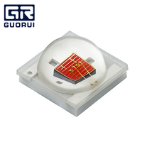 Diode LED SMD haute puissance GUORUI 1W 3W 5W 3535 à puce céramique rouge 630nm 660nm 810nm 830nm 850nm IR infrarouge pour lumière thérapeutique