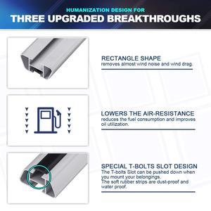 Barra Transversal de Techo Universal de Aleación de Aluminio Portaequipajes de 120cm/130cm para Coches/Vehículos Sin Rieles de Techo - Product Image 6