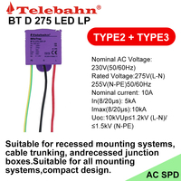 Parasurtenseur AC T2+T3 230V/275V/277V/320V 5-10kA pour éclairage LED, dispositif de protection contre les surtensions, SPD