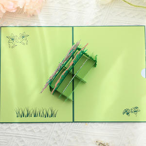 Cartes de vœux 3D en papier, artisanat, fleurs, herbe, « Bonne rétablissement », cartes pop-up pour occasions spéciales, carte artisanale - Product Image 5