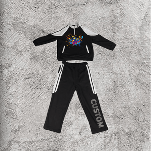 Conjunto Deportivo Personalizado para Hombre, 100% Algodón, Estilo Urbano, con Bloques de Color, Sudadera con Capucha y Pantalones - Product Image 2