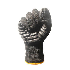 ถุงมือยาง TPR ป้องกันแรงกระแทก ป้องกันการเจาะทะลุ สำหรับงานเจาะและขุดน้ำมัน พร้อมพื้นผิวลายเพชรขนาดเล็ก - Product Image 4