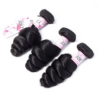Lot de mèches à clipser en cheveux péruviens, ondulation lâche, effet moussant, 1005g, origine Henan, pouvant être permanentées, vente en gros