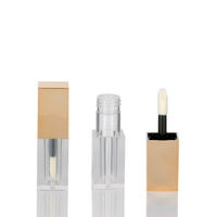 7ML grand pinceau correcteur liquide rouge à lèvres Tube vide carré fond de teint brillant à lèvres emballage avec marque privée