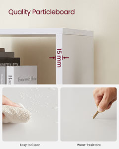 <span class=keywords><strong>VASAGLE</strong></span> Étagère <span class=keywords><strong>de</strong></span> rangement pour décorations <span class=keywords><strong>de</strong></span> salon Étagère <span class=keywords><strong>de</strong></span> bibliothèque en bois blanc 10 cubes - Product Image 4