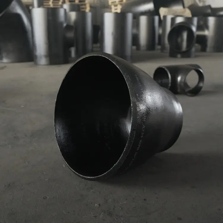Aço carbono redutores butt soldadas tubos acessórios redutor concêntrico com pintura preta/Peter