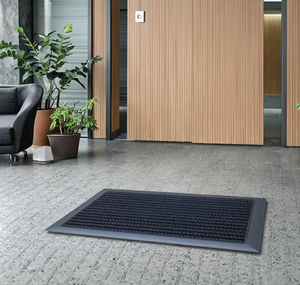 Tapis de porte d'entrée moderne en caoutchouc PVC épais lavable pour la maison hôtel bureau utilisation - Product Image 2