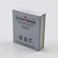 Boîte de papier cosmétique personnalisée de luxe FSC blush blanc palettes de fard à paupières vides emballage unique de fard à paupières pour coussin d'air de houppette