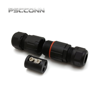 Connecteur circulaire étanche IP68 PSCCONN GW12 à 2 broches, 10A 300V, prise à vis M12 pour éclairages paysagers et bandes lumineuses