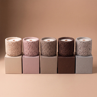 Pot à bougie Yuanwang au design moderne pour cire parfumée, décoration d'intérieur, porte-bougie, récipient à bougie pour Pâques et Noël