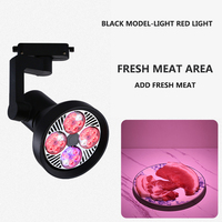 Projecteur LED Fresh Track PAR30 30W 50W COB pour l'éclairage des présentoirs de fruits, légumes et viandes froides en supermarché