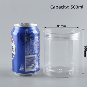 透明プラスチック製チョコレートキャンディークッキースナック包装ジャー可愛い密閉容器丸型蓋付きボックス（人気商品） - Product Image 6