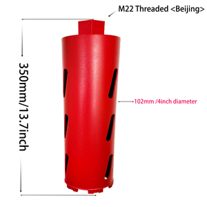 Ướt/khô M22 ren lõi khoan bit kim cương lõi khoan bit cho bê tông thép thanh gạch & khối - Product Image 6