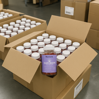 Complément alimentaire à base de plantes pour le bien-être, soutien de l'humeur et soulagement du stress, avec extrait de safran et miel de Manuka, 60 gommes, marque privée, vente en gros, OEM