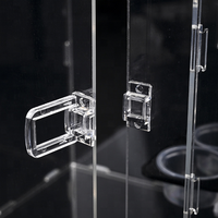 Boîte d'alimentation en plexiglas transparent pour animaux de compagnie, cage en plastique pour élever des reptiles en acrylique