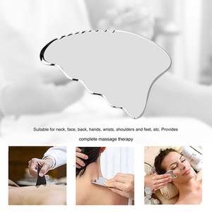 Strumento professionale in acciaio inox Gua Sha per Lifting facciale e drenaggio linfatico MedSpa & Clinic Use - Product Image 3