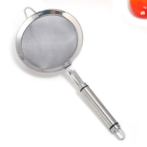 304 Stainless Steel Strainer Set Mesh Sieve For Kitchen Cooking Food Filtering With Handle - Product Image 4