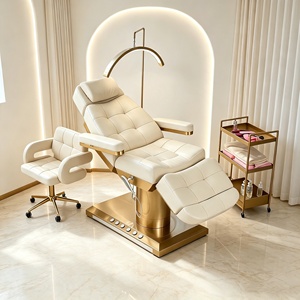 เตียงนวดเสริมความงามอุ่นร้อน รุ่น RJ Luxury Modern Spa Beauty Salon สำหรับทำทรีทเมนท์ทางการแพทย์ ดูแลเท้า นวดหน้า ต่อขนตา รุ่น RJ-616 - Product Image 3