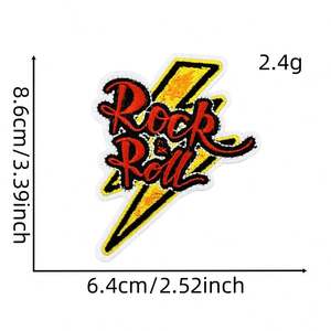 Patchs brodés vintage punk rock à thermocoller - Product Image 4