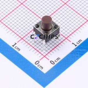 TP10811670 Tactile Switch Through hole Component (THT)-4P,6x6mm Switch Single Pole Single Throw Round Button 1.6N Through Hole - Product Image 1