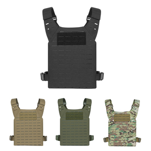 Gilet tactique multifonctionnel MOLLE CS pour exercices et combat, avec porte-plaques à dégagement rapide et découpe laser - Product Image 3