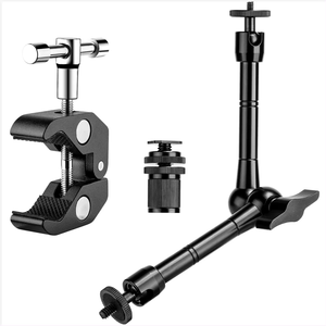 Bras magique articulé de <span class=keywords><strong>11</strong></span> pouces à friction et grande pince réglable pour écran LCD, éclairage vidéo LED - Product Image 1